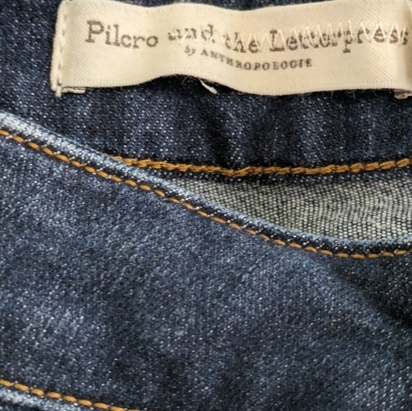 Anthropologie Pilcro & the Letterpress Front Seam High-Rise Denim Legging Sze 28 - Picture 3 of 7
